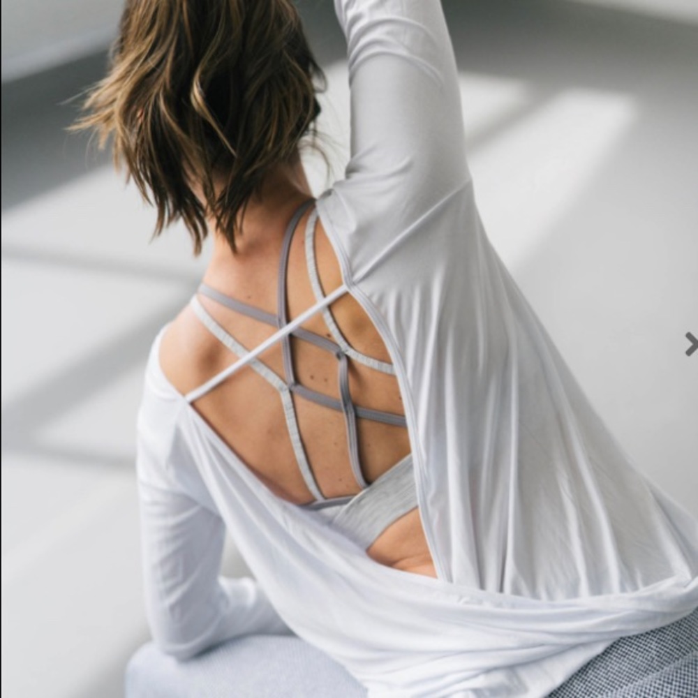 NWT ZYIA Namaste Long Sleeve Top